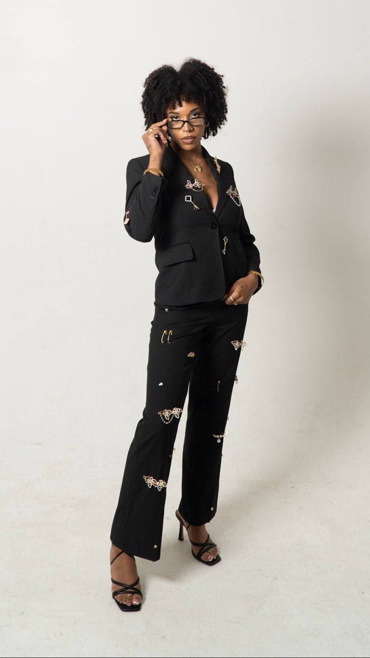 WOMENS PINNED PANTS SUIT