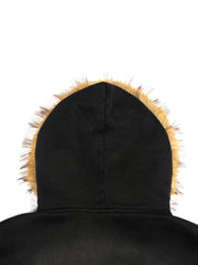 TZIAH JONES Detachable Fur Hoodie