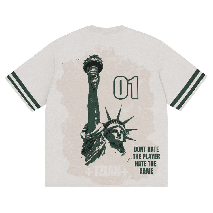 DON'T HATE THE PLAYER” KNITTED SHIRT – TziahJones